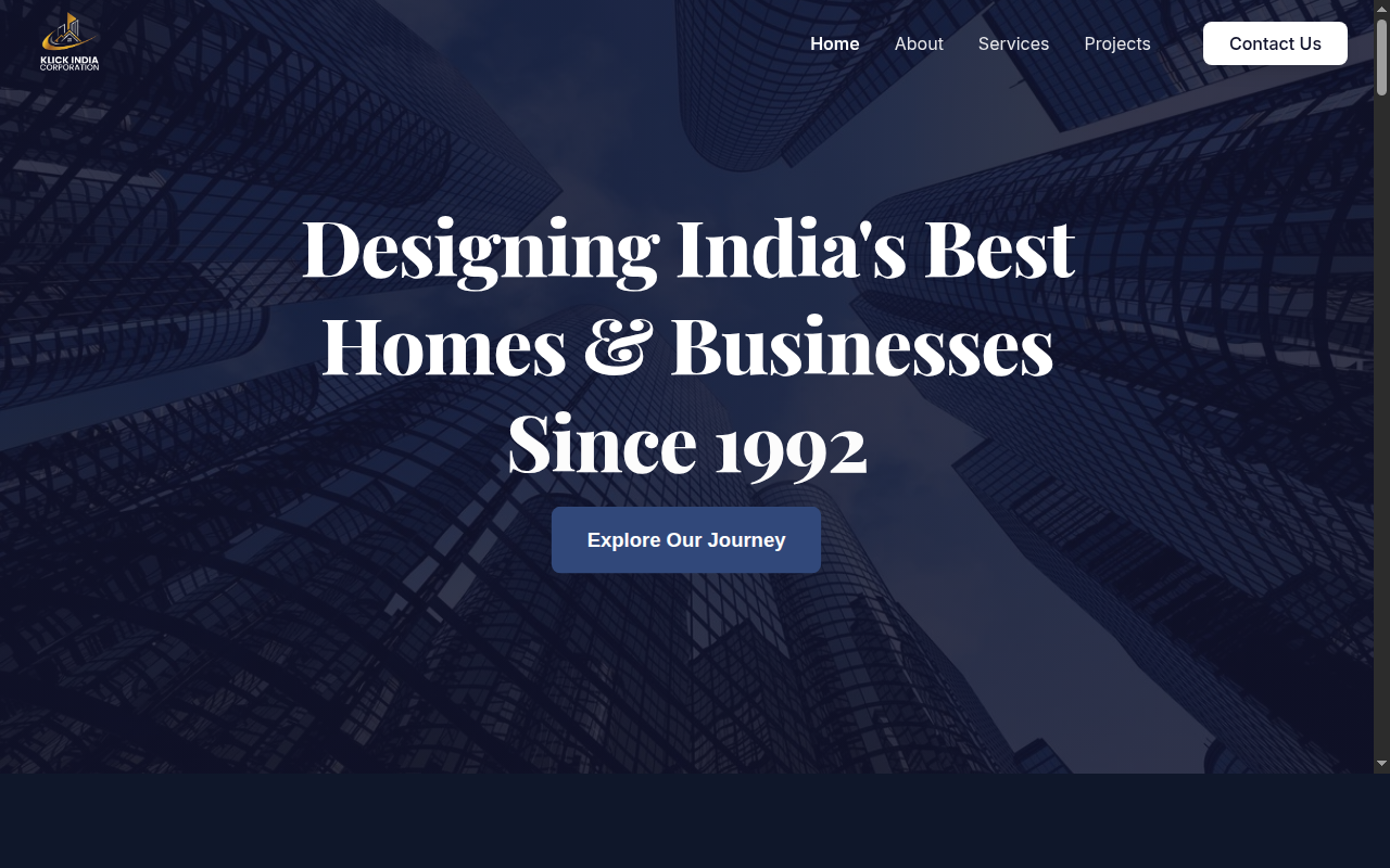 KlickIndiaCorporation.com website screenshot